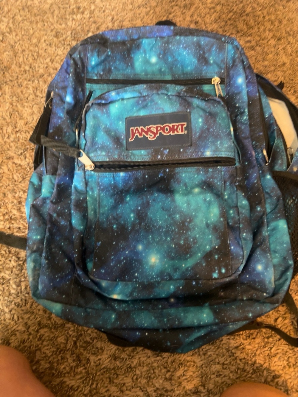 JanSport Big Student Backpack Galaxy Space Print 34L Laptop School Bag JS0A47JK